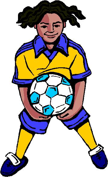 young girl soccer player